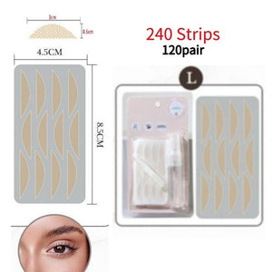 Invisible Eyes Strip Double Sided Eyes Sticky Eyelid Tapes Stickers Adhesive Fiber Instant Eye Lid Lift Strip Eyelid Tools