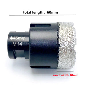 RSMXYO 1pc Dry Diamond Drilling Core Bits Ceramic Tile Hole Saw Cutter Granite Marble Drill Bits with M14 Thread Opener