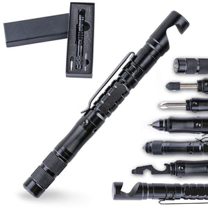 Multifunctional Tactical Pen Mobile Phone Holder Tactical Self-Defense Pen Touch Screen Pen Outdoor Survival Tool With Compass