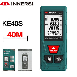 INKERSI Digital Laser Tape Measure 40M Laser Rangefinder Accurate Distance Meter Construction Roulette Trena Lazer Range Finder