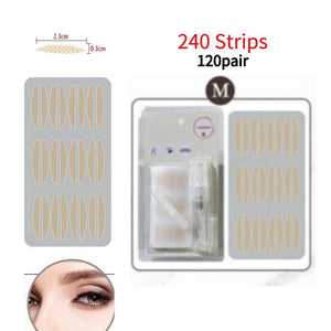 Invisible Eyes Strip Double Sided Eyes Sticky Eyelid Tapes Stickers Adhesive Fiber Instant Eye Lid Lift Strip Eyelid Tools