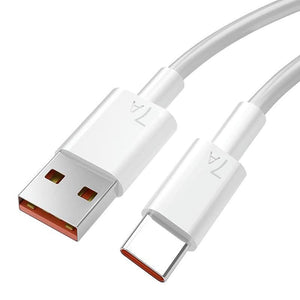 7A USB Type C Super-Fast Charge Cable for Huawei P40 P30 Mate 40 USB Fast Charing Data Cord for Xiaomi Mi 12 Pro Oneplus Realme