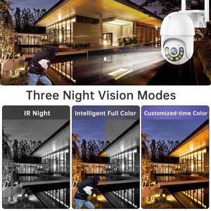 JOOAN 3MP 5MP PTZ WIFI IP Camera Audio CCTV Surveillance Outdoor 4X Digital Zoom Night Full Color Wireless Waterproof Security