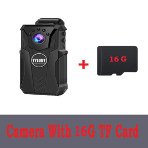 YYLUUT Mini Body Camera Full HD 1080P Mounted Dog  Small Portable Night Vision Police Cam