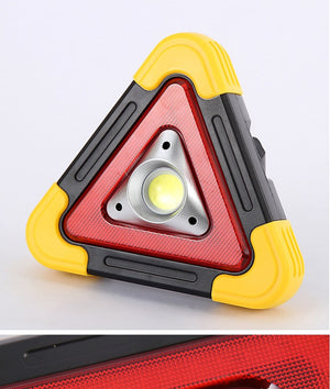 Portable Three-in-one Car Emergency Breakdown Warning Triangle for Car Tripod with LED Lighting and USB Charging Port