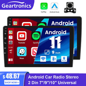 Android 11 Car Radio Carplay Android Auto Radio 2 Din Car Audio Receiver WIFI GPS FM Car Multimedia Player For Nissan Toyota Kia