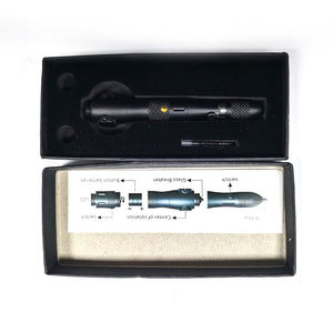 Tactical Pen Aluminum Alloy Multi-Function Decompression Fingertip Gyro Pen With Light Broken Window Survival Anti-Wolf Supplies