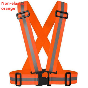 Reflective seat belts reflective running vests bicycles Vest Adjustable reflective protective jackets For Adults and Children