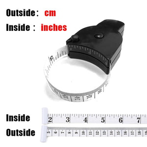 Self-tightening Body Measuring Tape Ruler 150cm/60 Inch Sewing Tailor Dressmaking Measure Ruler Meter Film for Waist Chest Legs