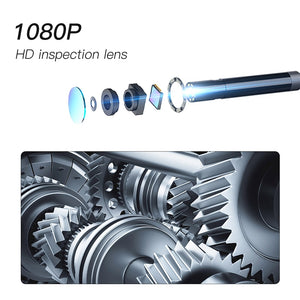 1080P Industrial Endoscope Camera 2.4"/  2.8 " IPS Inspection Camera 100 Meter Cable Pipe Sewer Borescope With 6 LED For Car