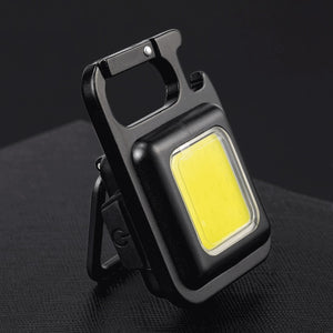 Mini Flashlight Rechargeable Glare COB Keychain Light USB Charging Emergency Lamps LED Work Light Portable Outdoor Camping Light