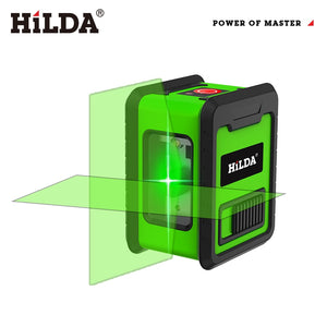 HILDA Laser Level Meter 2-Lines Cross Green Level Laser Horizontal & Vertical Nivel Laser Self-Leveling лазерный уровень