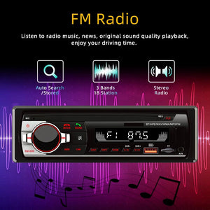 REAKOSOUND Autoradio 1 Din Bluetooth Radio Car  AUX-IN MP3 Player FM USB Auto Stereo Audio Stereo Digital Audio FM Music Stereo