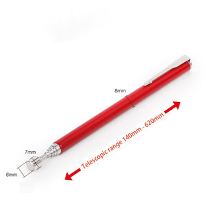 Telescopic Magnetic Pen Metalworking Handy Tool Magnet Capacity for Picking Up Nut Bolt Adjustable Pickup Rod Stick Mini Pen