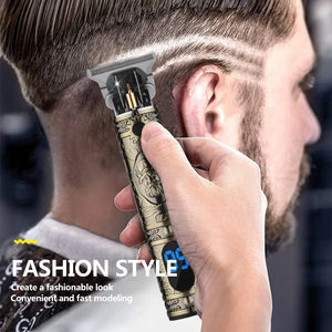 New in Vintage T9 0MM Hair Cutting Machine trimmer Cordless Hair finishing Beard Clipper for men Electric shaver Razors USB