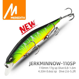 MEREDITH REALIS Jerkbait Wobbler 110mm 17g SP Fishing Lures Hard Bait Minnow Multiple Colour For professional Fishing Hook