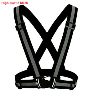 Reflective seat belts reflective running vests bicycles Vest Adjustable reflective protective jackets For Adults and Children