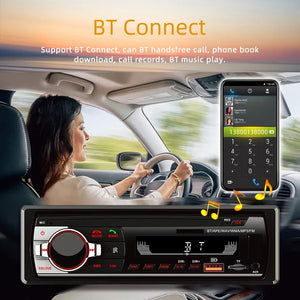 REAKOSOUND Autoradio 1 Din Bluetooth Radio Car  AUX-IN MP3 Player FM USB Auto Stereo Audio Stereo Digital Audio FM Music Stereo