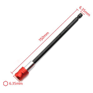1/4 Inch Head Extension Rod Batch Magnetic Screwdriver Quick Transfer Lever Self-locking Extension Rod 60/100/150mm Hand Tools