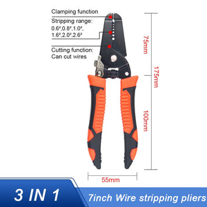 10 in 1 Wire Pliers Stripper Multifunctional Electrician Peeling Household Network Cable Wire Stripper Puller Stripper Tools